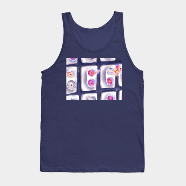 Population of sockets Tank Top by vo_yuva